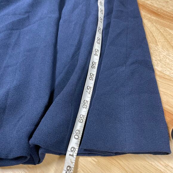 Dress The Population NWT Iris Slit Crepe Gown Size S Midnight Blue Sleeveless - Picture 12 of 12